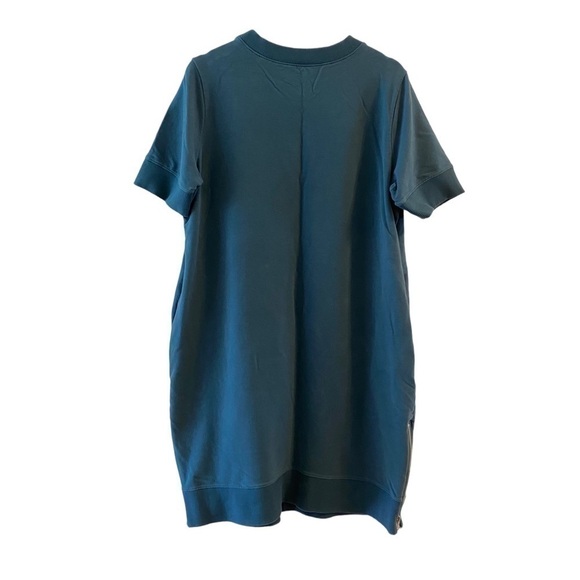Universal Standard Grace Side Zip Sweatshirt Dress In Deep Sea Blue XS US 10-12 - Picture 5 of 10